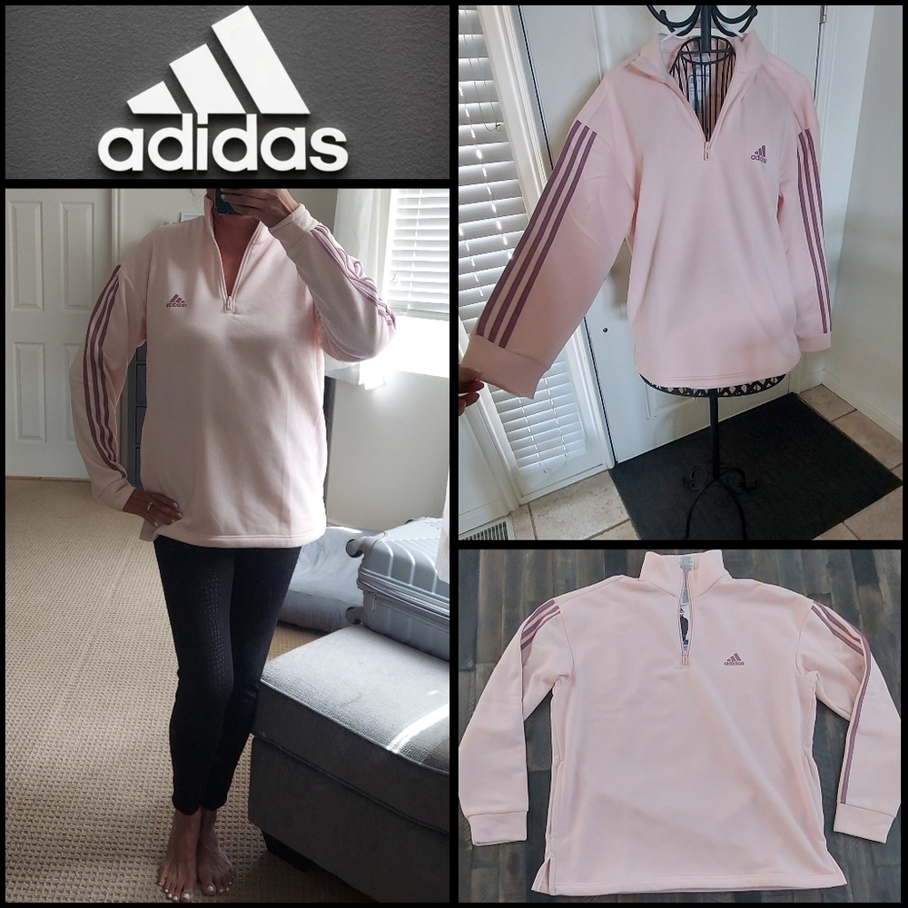 NWT Adidas light pink sweatshirt size Large